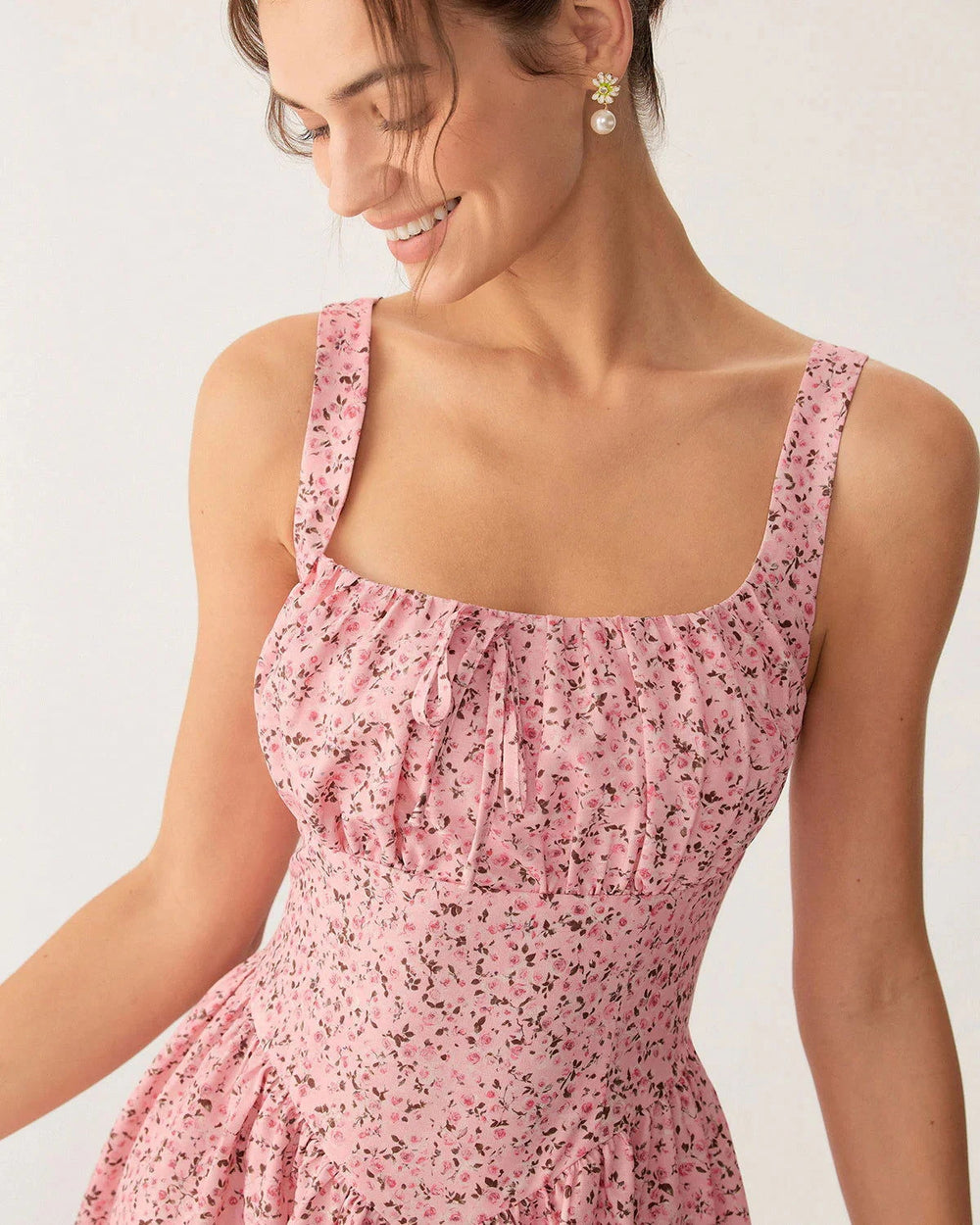 Aurea Floral Corset Mini Dress - Ariane Bay