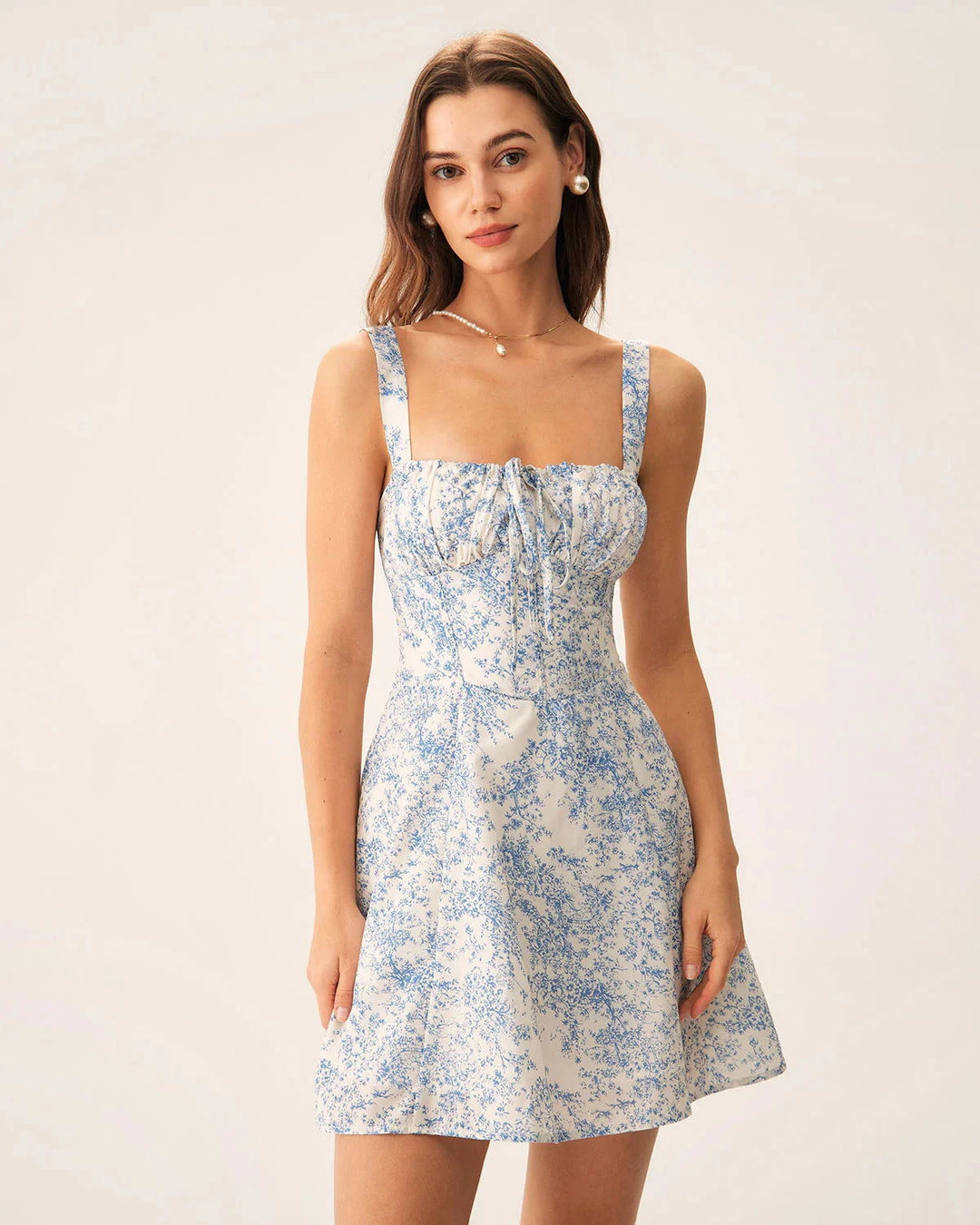 Aurea Floral Corset Mini Dress - Ariane Bay