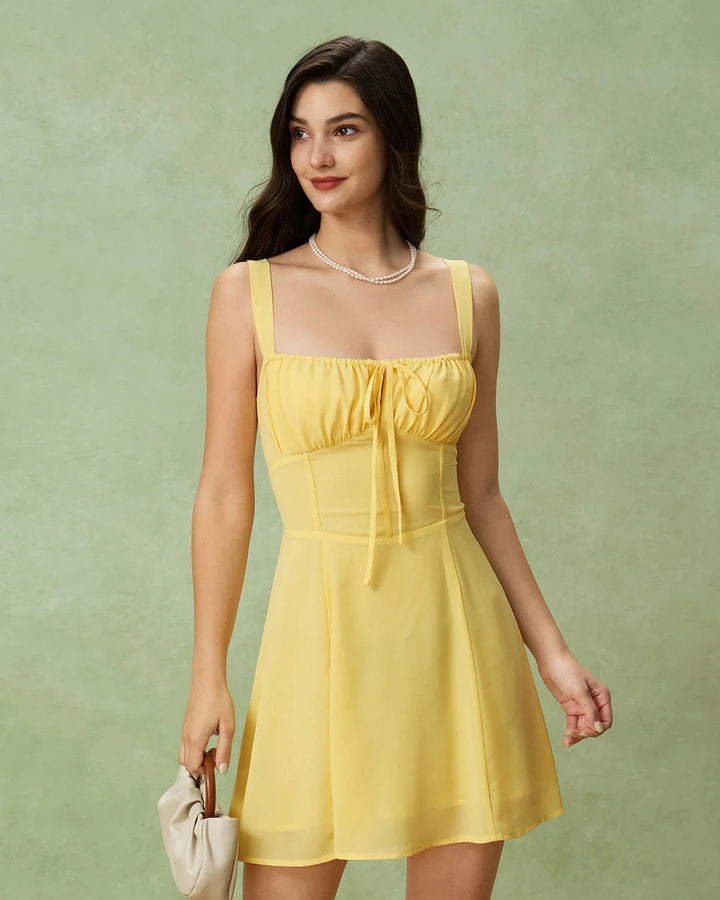Aurea Floral Corset Mini Dress - Ariane Bay