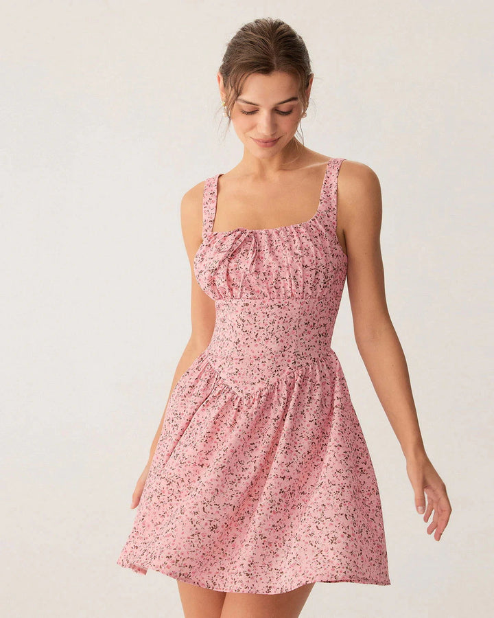 Aurea Floral Corset Mini Dress - Ariane Bay