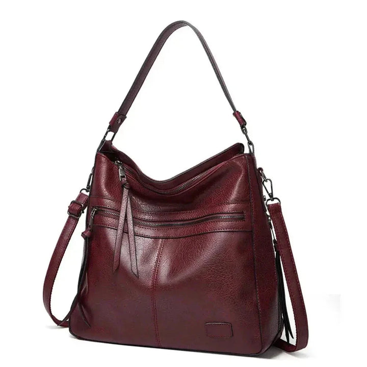 Auryn Leather Travel Shoulder Bag - Ariane Bay