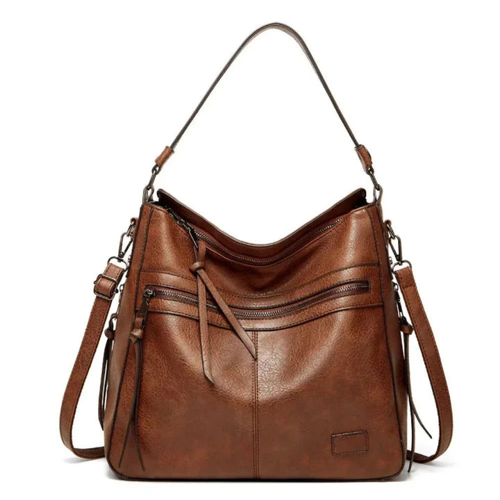 Auryn Leather Travel Shoulder Bag - Ariane Bay