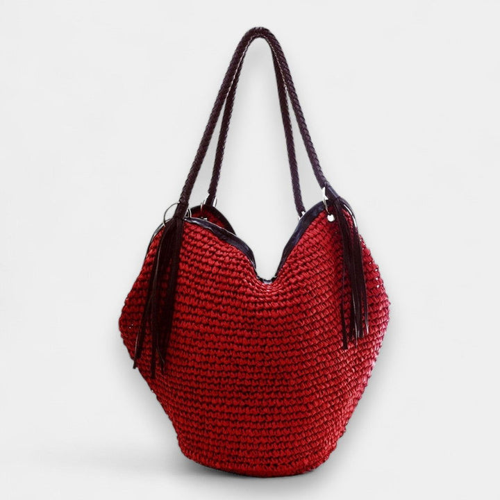 Ayla Straw Travel Bag - Ariane Bay