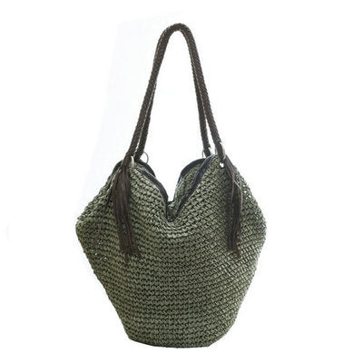 Ayla Straw Travel Bag - Ariane Bay