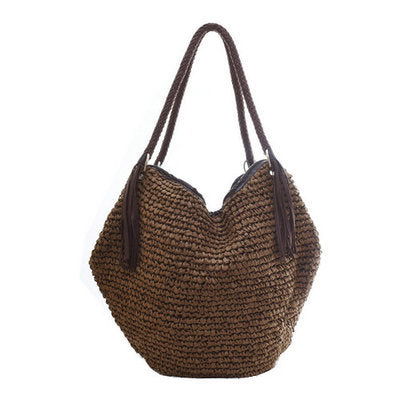 Ayla Straw Travel Bag - Ariane Bay