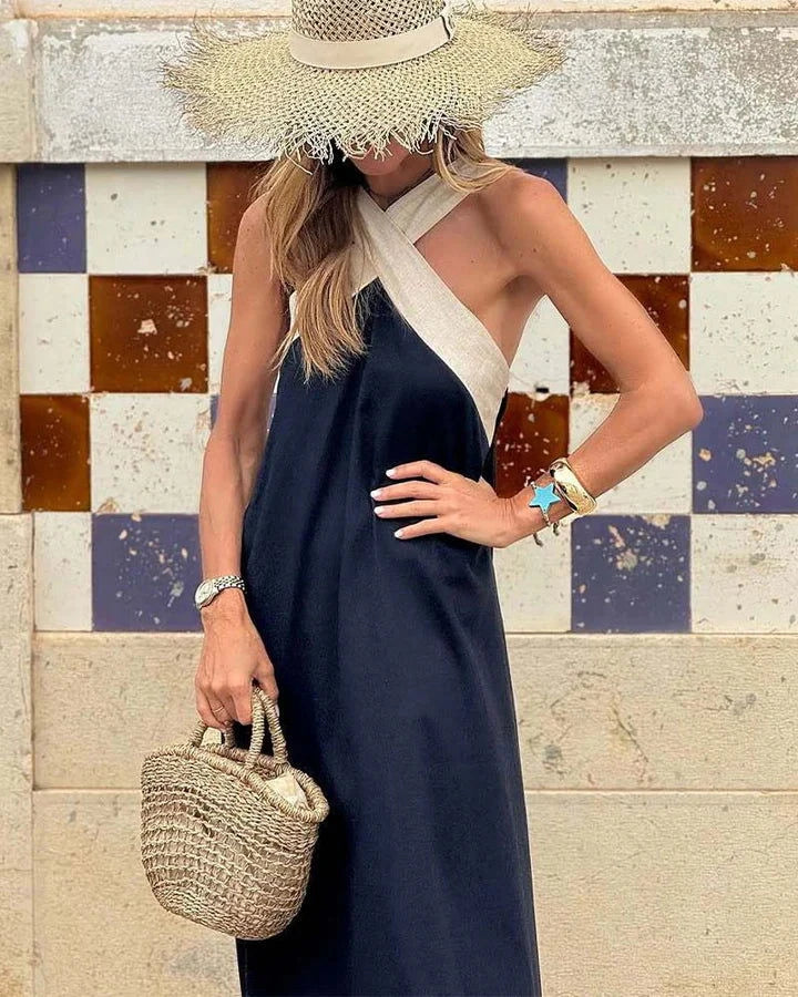 Dune Cross Neck Dress - Ariane Bay