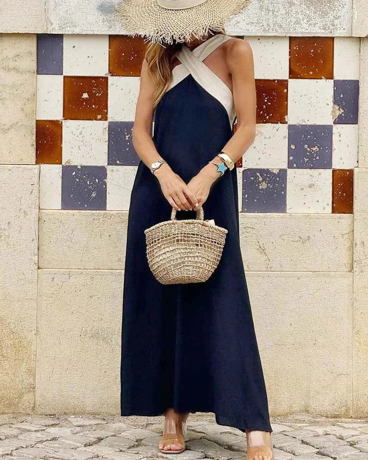 Dune Cross Neck Dress - Ariane Bay