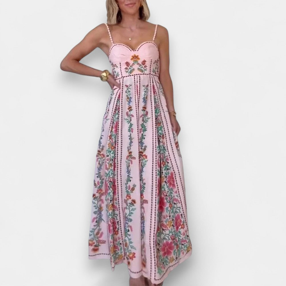 Eira Beaded Strap Maxi Dress - Ariane Bay