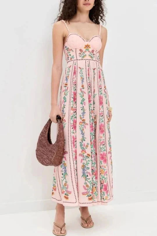 Eira Beaded Strap Maxi Dress - Ariane Bay