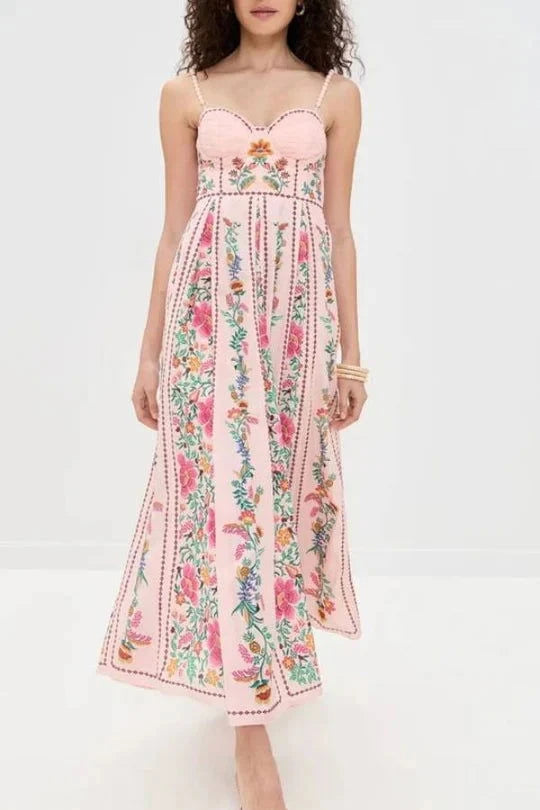 Eira Beaded Strap Maxi Dress - Ariane Bay