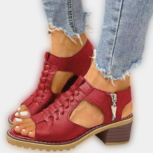 Elle Small Heel Sandals - Ariane Bay