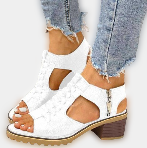 Elle Small Heel Sandals - Ariane Bay