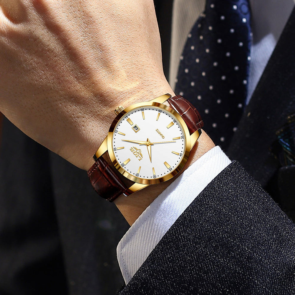 Leif Military Leather Watch - Ariane Bay