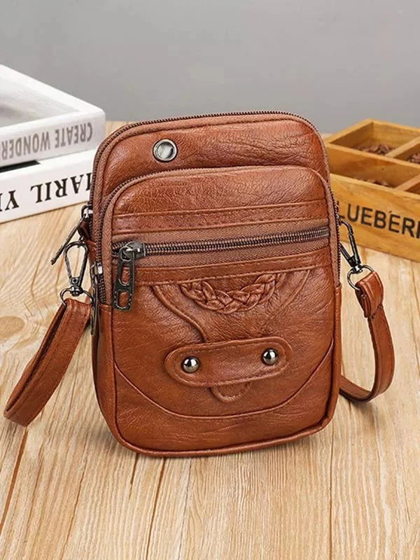 Mae Braided Vintage Crossbody Bag - Ariane Bay