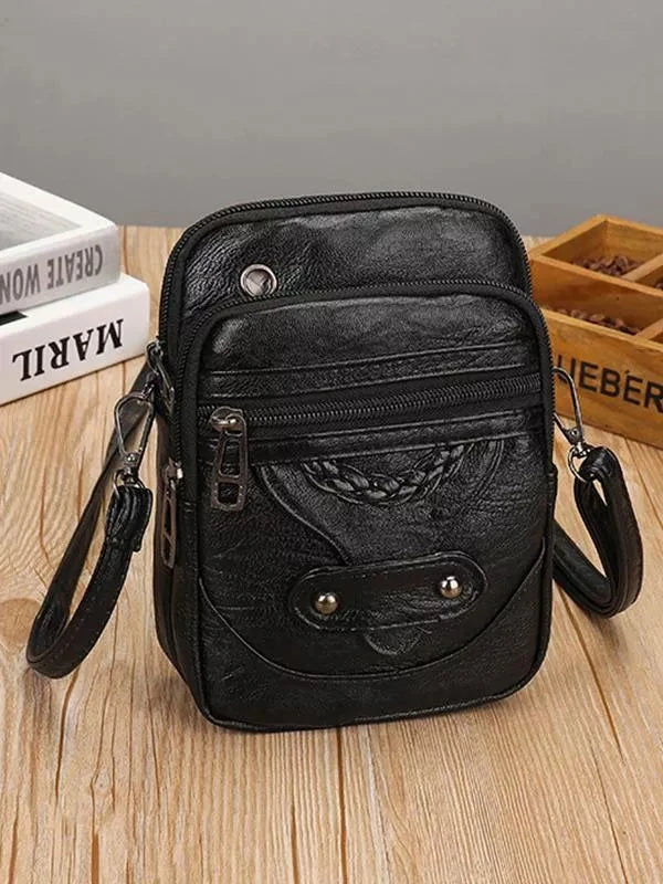 Mae Braided Vintage Crossbody Bag - Ariane Bay