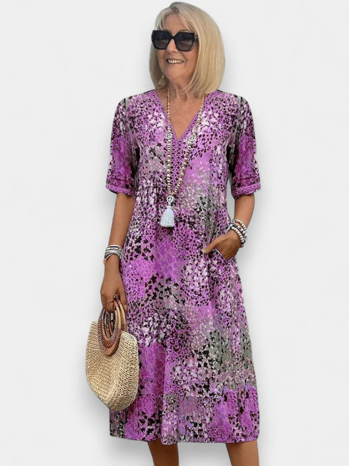Maeve Floral Midi Dress - Ariane Bay