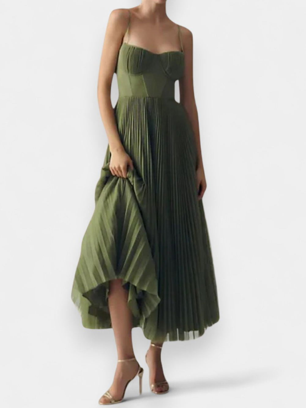 Nyra Emerald Evening Gown - Ariane Bay