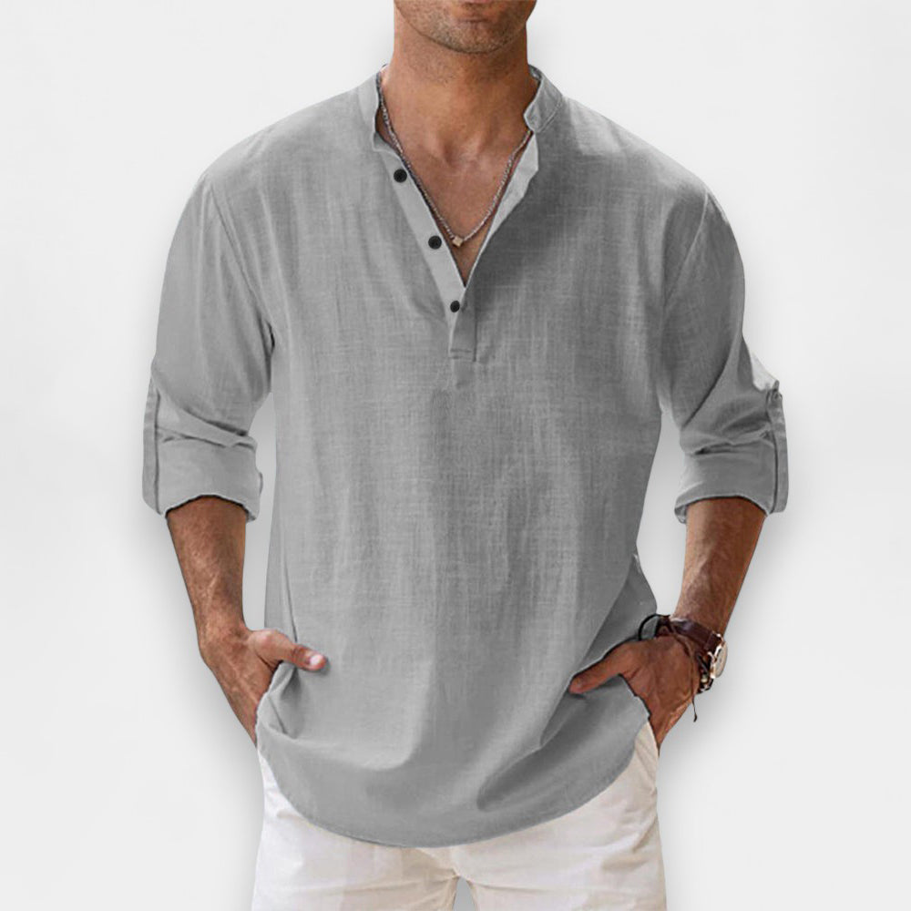Rhys Breathable Cotton Shirt - Ariane Bay