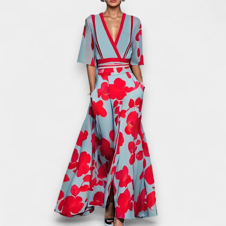 Sage Floral Day Dress - Ariane Bay