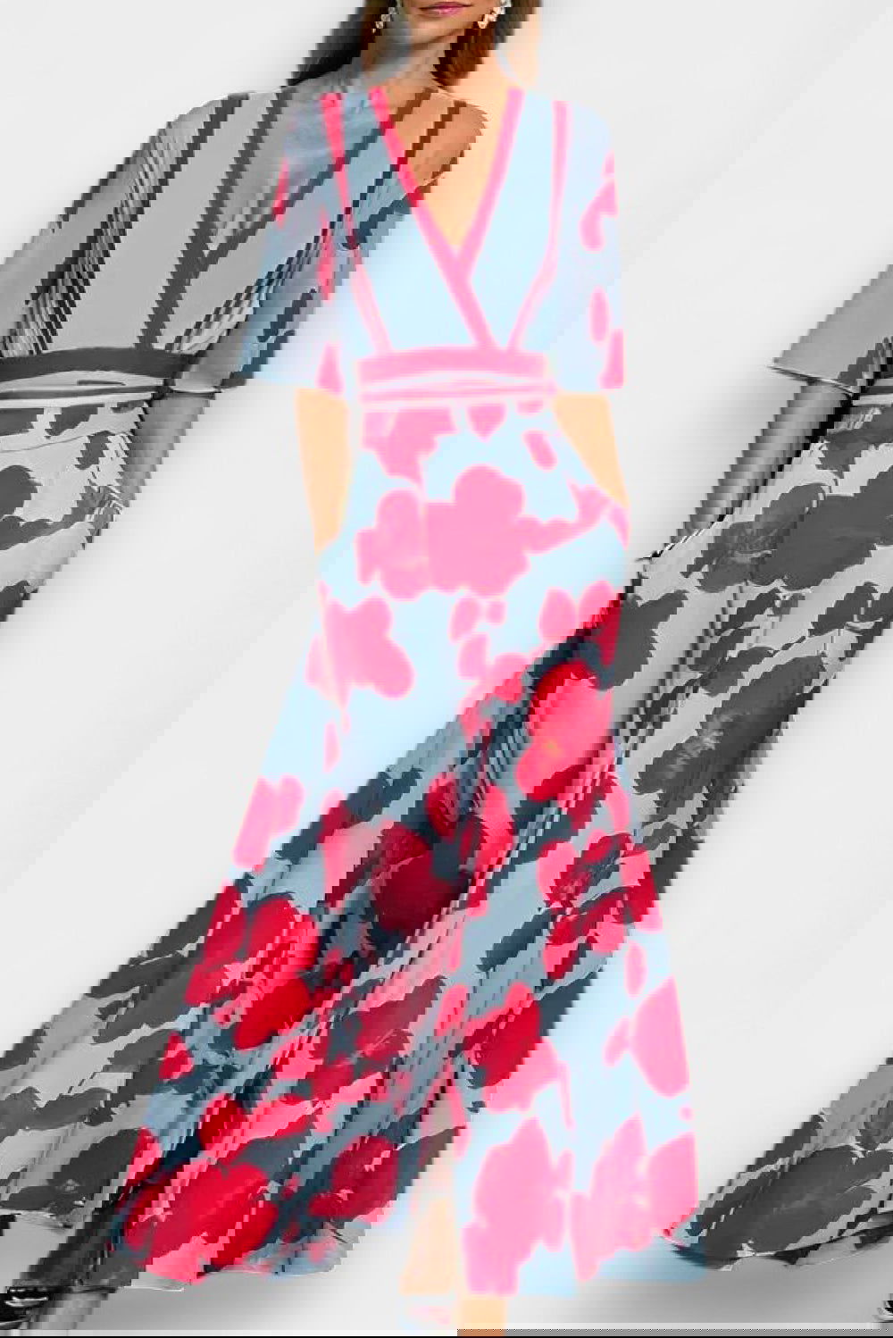 Sage Floral Day Dress - Ariane Bay