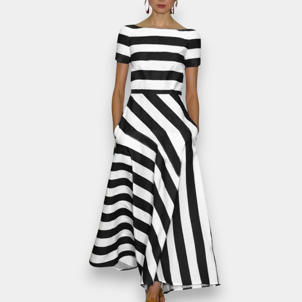 Sierra Striped Maxi Dress - Ariane Bay