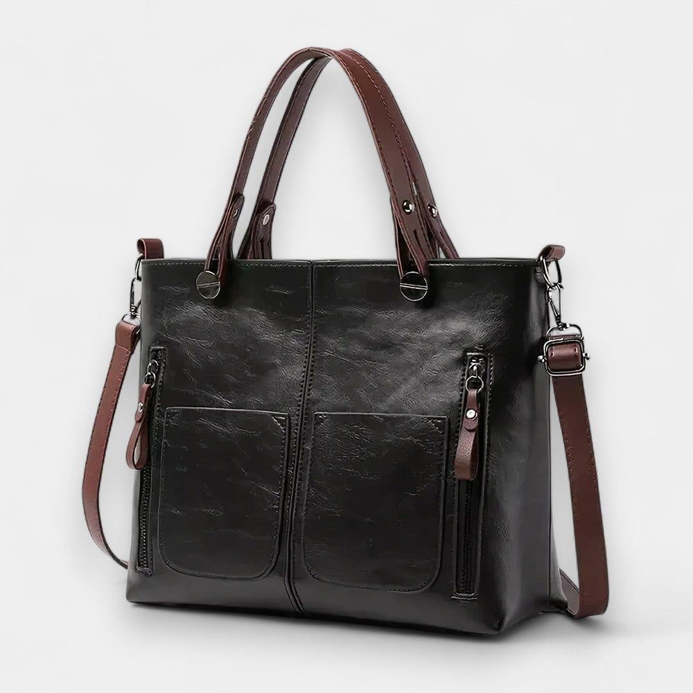 Veda Retro Leather Crossbody Bag - Ariane Bay