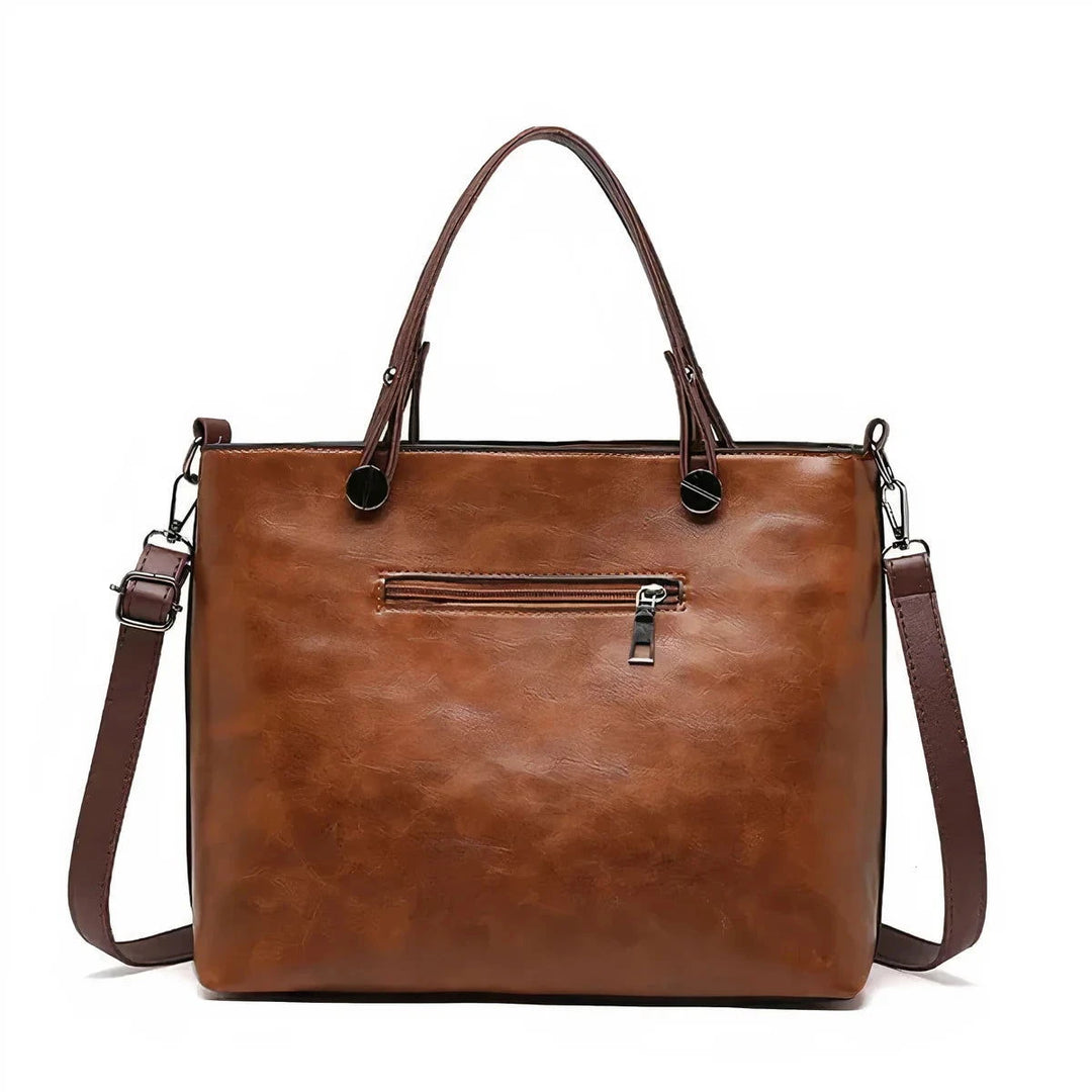 Veda Retro Leather Crossbody Bag - Ariane Bay