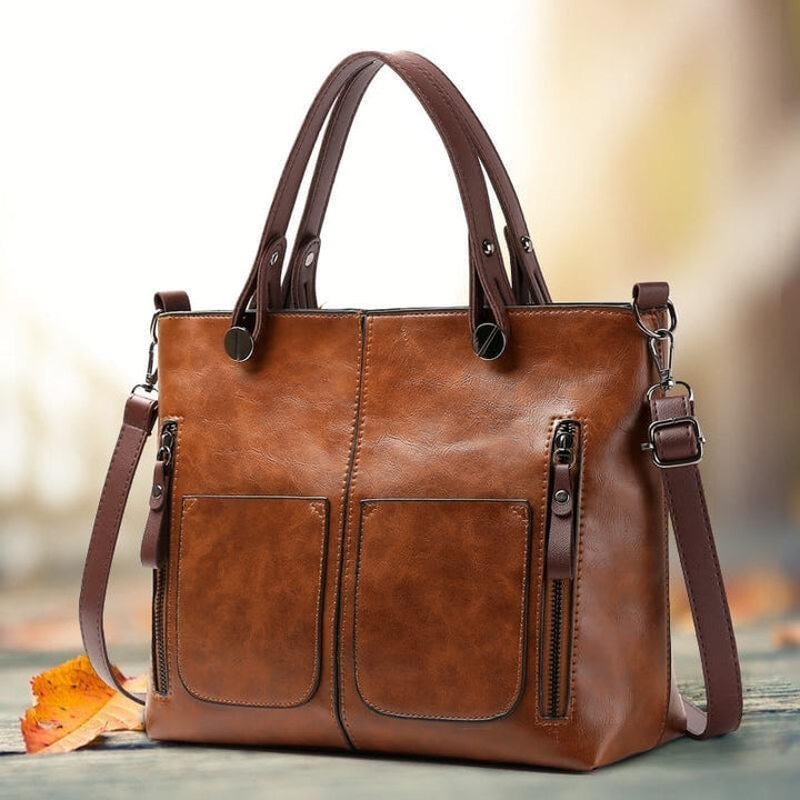 Veda Retro Leather Crossbody Bag - Ariane Bay